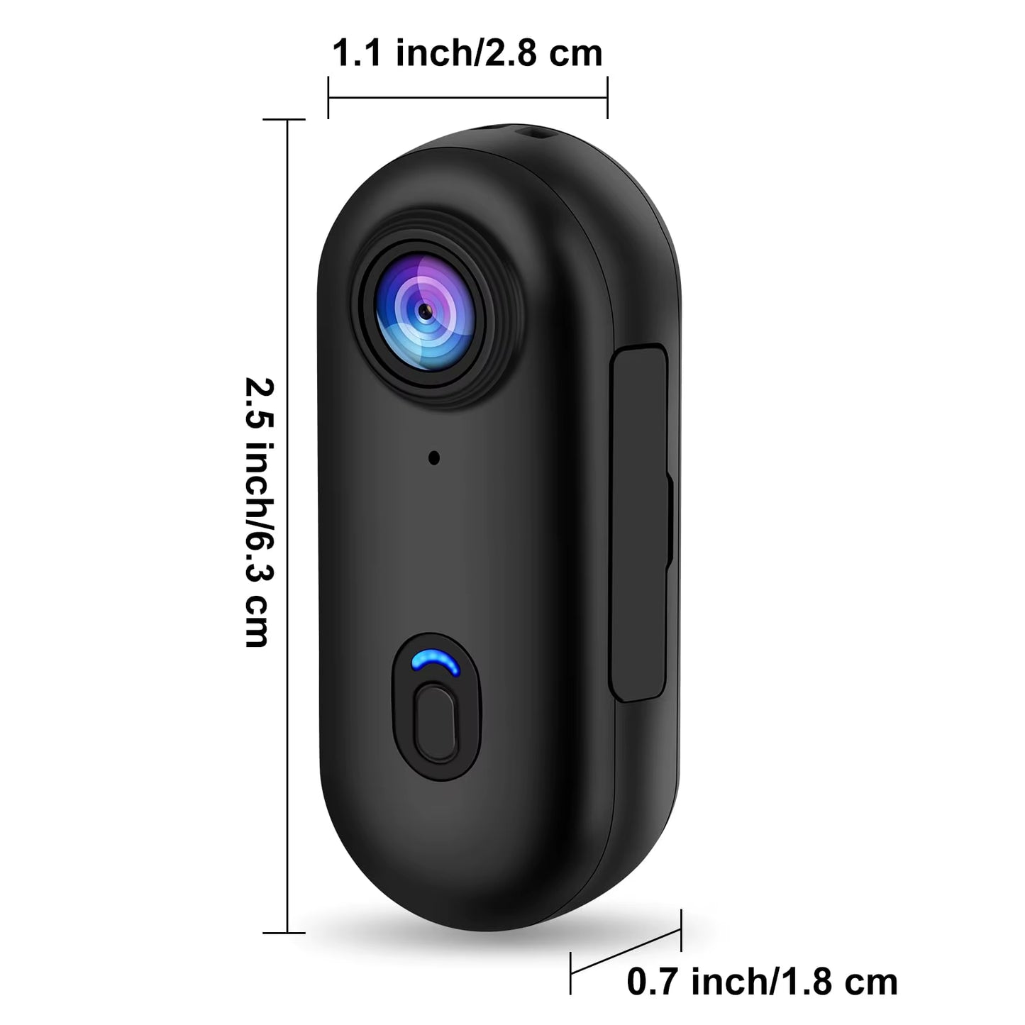 FHD 1080P Mini Body Camera Wearable Action Body Cam Thumb Size Hands Free Recording Body Worn Camera